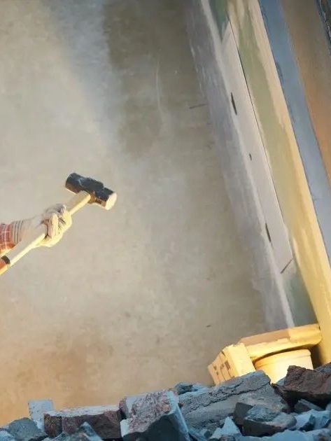 Beton ve duvar söküm çalışması
